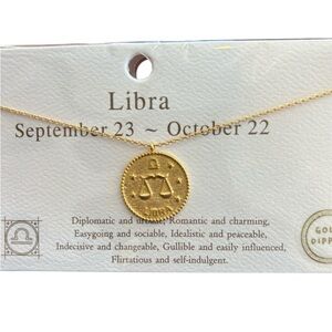 Wantable Gold Dipped Libra Necklace